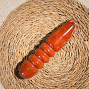 Vara de Jaspe Rojo Recta Texturizada - Vara de Placer media 3