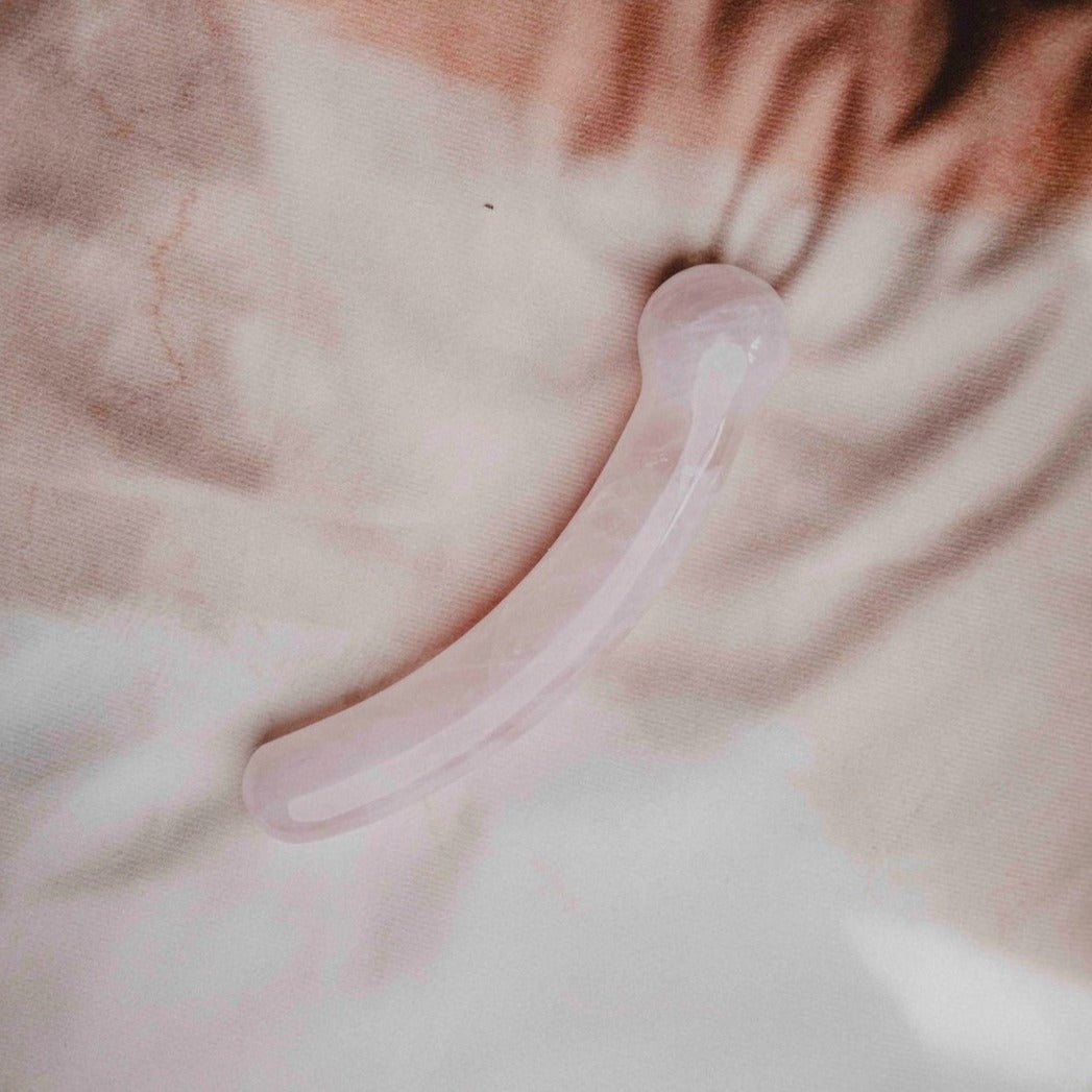 Vara de Cuarzo Rosa Punto G - Yonisamsara