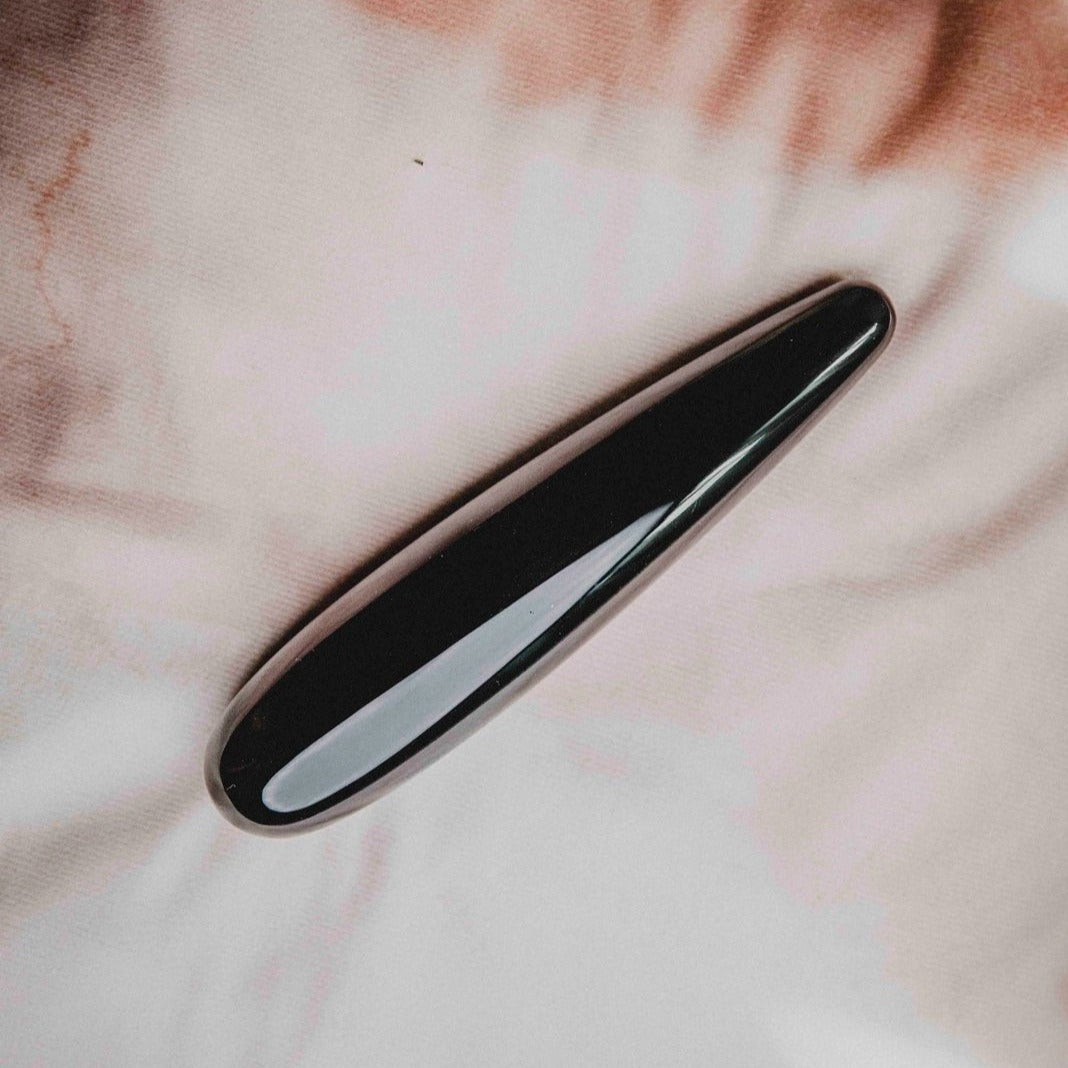 Vara de Placer de Obsidiana Negra - Yonisamsara